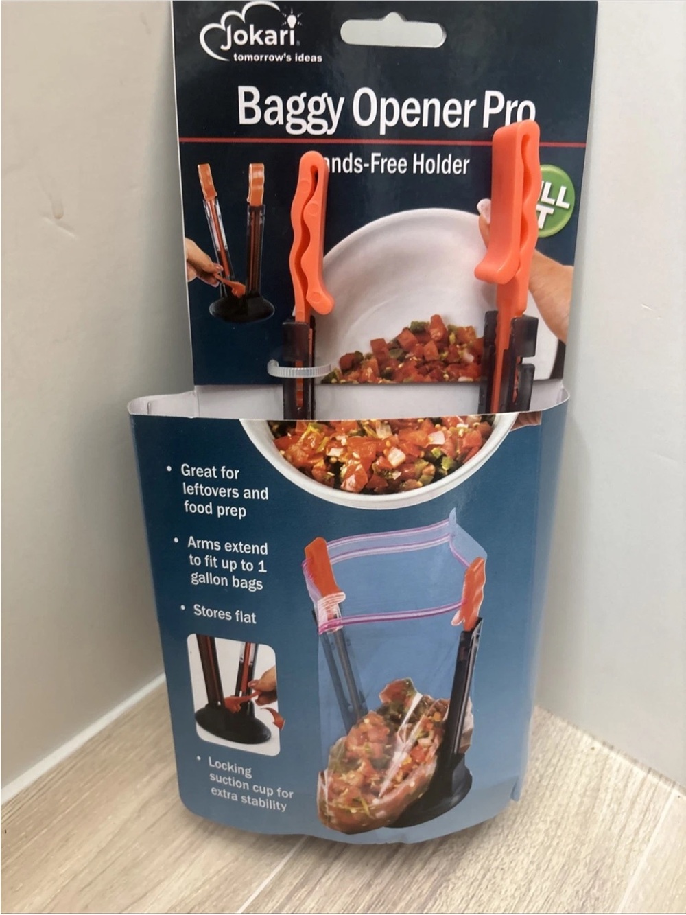 New! New Jokari Baggy Opener Pro - Hands Free Holder